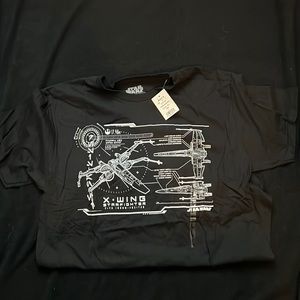 Star Wars X-Wing star fighter shirt. Never worn with tags.